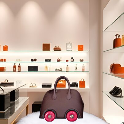 Hermes Mini Bolide on Wheels Rouge Sellier Epsom PHW