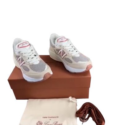 Loro Piana x New Balance Beige Raw Cashew 990V6 Sneakers Size 39