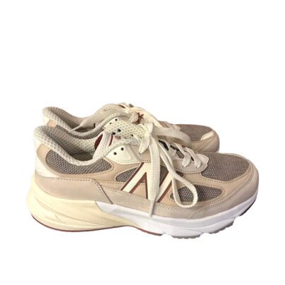 New Balance x Loro Piana Beige Raw Cashew Sneakers Size 40