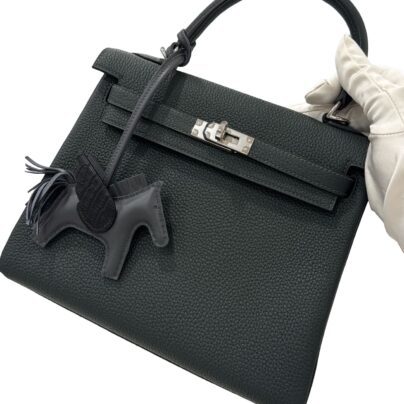 Hermes Retourne Kelly 25 Ardoise Togo Palladium Hardware