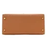 Hermès Kelly 28 Sellier Gold Epsom - Bottom View showing base and feet