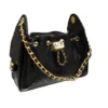 Chanel 25 Mini Black Quilted Calfskin Handbag Goldtone Hardware
