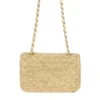 Chanel Small Coco Beach Beige Raffia Braided Single Flap Bag back