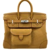 Hermès Cargo Birkin 25 Sesame Toile Goeland Swift leather and palladium hardware