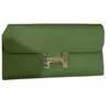 Hermes Constance To Go Wallet Vert Criquet Epsom Mix Alligator Lizard Marquette Hardware