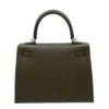 Hermes Kelly 25 Sellier Vert Loden Epsom Palladium Hardware back