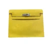 Hermes Kelly Danse Jaune Citron Ostrich Palladium Hardware
