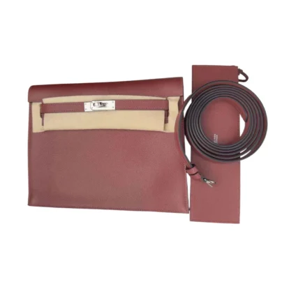 Hermes Kelly Danse Rouge H Evercolor Palladium Hardware