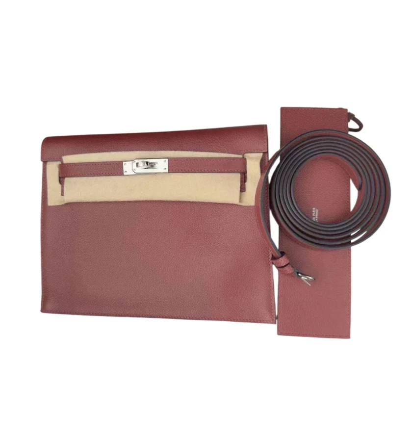 Hermes Kelly Danse Rouge H Evercolor Palladium Hardware