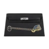 Hermes Limited Edition Kelly Elan Black Tadelakt Cheval de Bois Palladium Hardware