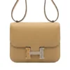 Hermes Mini Constance 18 Poussiere Epsom Marquette Hardware