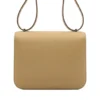 Hermes Mini Constance 18 Poussiere Epsom Marquette Hardware back