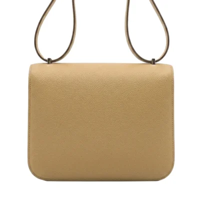 Hermes Mini Constance 18 Poussiere Epsom Marquette Hardware back