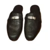 Hermes Oz Mule Black Lizard Palladium Hardware