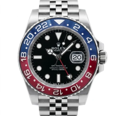 Rolex GMT Master II Pepsi 40mm Steel Black Dial