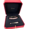 2026 Cartier Classic LOVE Bracelet Rose Gold Diamond and Pink Sapphires