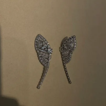 2026 Chanel Butterfly Earrings Diamond Pearls White Gold
