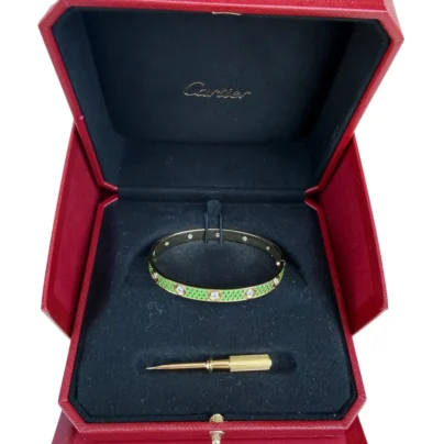 2026 Limited Edition Cartier Classic LOVE Bracelet Yellow Gold Tsavorite and Diamond