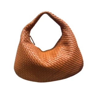 Bottega Veneta Maxi Veneta Intrecciato hobo brown shoulder bag