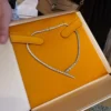 Bvlgari Serpenti Viper Necklace 18k White Gold Diamond