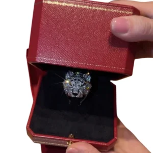 Cartier Panthere De Cartier Ring Diamond Emerald Onyx