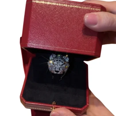 Cartier Panthere De Cartier Ring Diamond Emerald Onyx