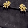 Chanel 1932 High Jewellery Soleil Talisman Earrings Yellow Gold White Gold Diamonds