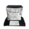 Chanel 22 Small Hobo Quilted White Shiny Calfskin Leather