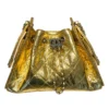 Chanel 25 Mini Hobo Drawstring Bag Metallic Gold