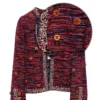 Chanel 26B Red Tweed Jacket Metiers D'art