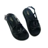 Chanel Black Crumpled Shiny Lambskin Sandals FW2026