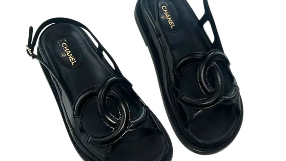 Chanel-Black-Crumpled-Shiny-