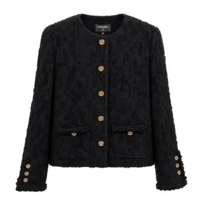 Chanel Black Wool Tweed Jacket Fall Winter 2026