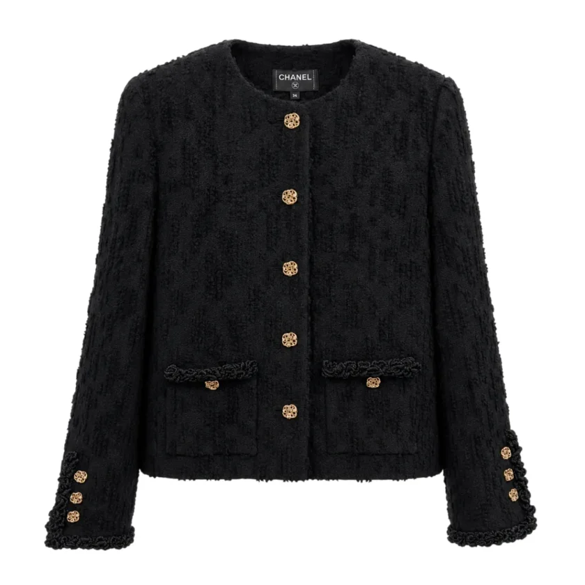 Chanel Black Wool Tweed Jacket Fall Winter 2026