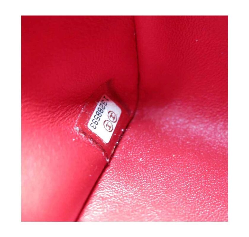 Chanel Maxi Single Flap Red Caviar Leather Silver tone Hardware sitcker code
