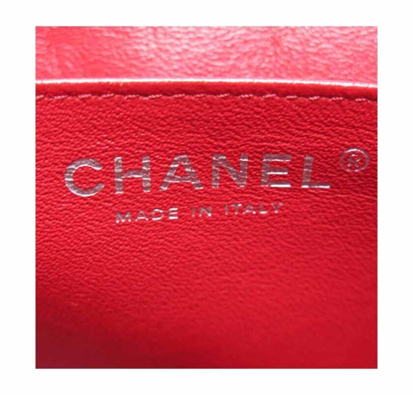 Chanel Maxi Single Flap Red Caviar Leather Silver tone Hardware stamp