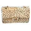 Chanel Medium Classic Flap Pony Hair Light Beige Dots Gold Hardware