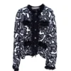 Chanel Metiers D'art 2026 Black White Silk Cotton Jacket
