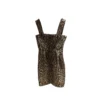 Chanel Midi Sleeveless Animal print Brown Black White Dress Metiers D'art 2026