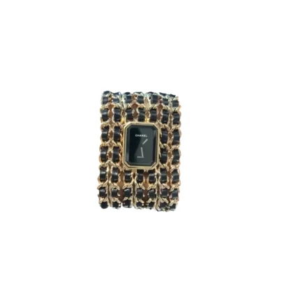 Chanel Première Cuff Bracelet Watch Gold tone H9861