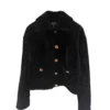 Chanel black shearling lambskin jacket Fall Winter 2026 Pre Collection