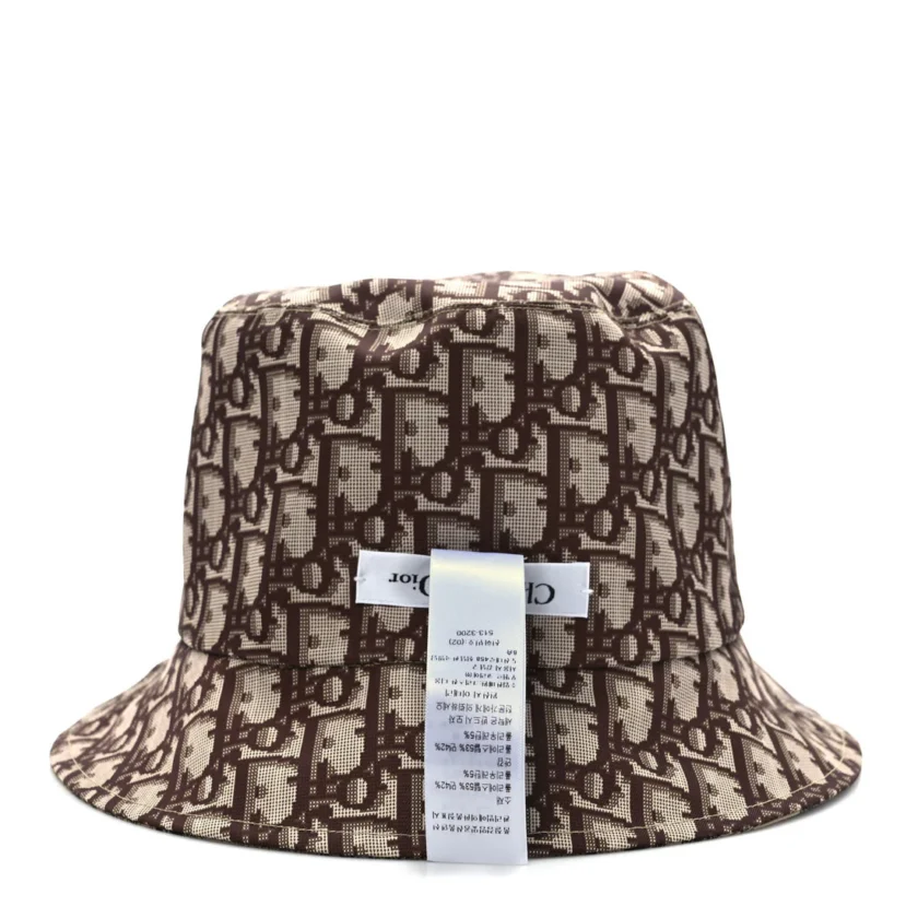 Dior Oblique Toile de Jouy Reversible Teddy D Small Brim Bucket Hat tags