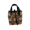 Dior Small Toujours Vertical Tote Bag Macrocannage raffia
