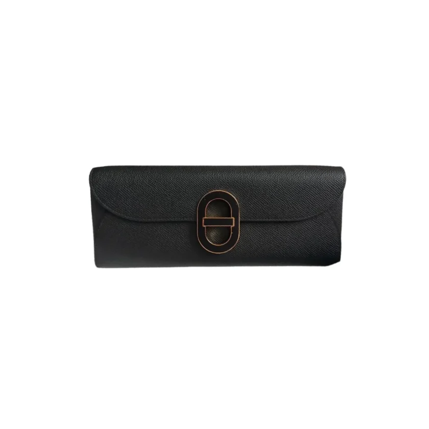 Hermès Chaine D'ancre Maillon To Go Black Epsom Wallet