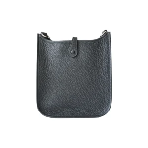 Hermes Evelyne Bag Black Clemence Palladium Hardware 1