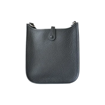 Hermes Evelyne Bag Black Clemence Palladium Hardware 1