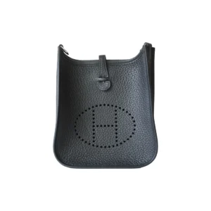 Hermes Evelyne Bag Black Clemence Palladium Hardware