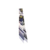 Hermes Ex Libris Silk Twilly White Marine Gris
