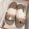 Hermes Izmir sandals Matte Niloticus Crocodile Himalaya White