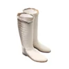 Hermès Jumping Boots White Himalayan Niloticus Crocodile Palladium Hardware